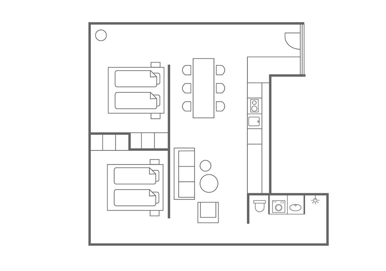 Family Two-Bedroom Apartment, 77m2