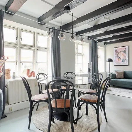 Unique 2 Bedroom Duplex W Exposed Beams In Cph City-3